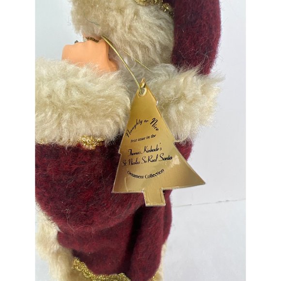 Thomas Kinkade St. Nicholas Naughty or Nice ? Figurine Bradford Edition Issue - Picture 3 of 7
